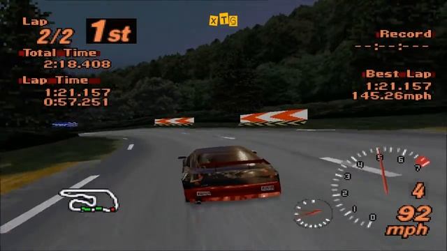 Gran Turismo 2 - Fiat Coupe 2.0 20V Turbo HD Gameplay смотреть онлайн