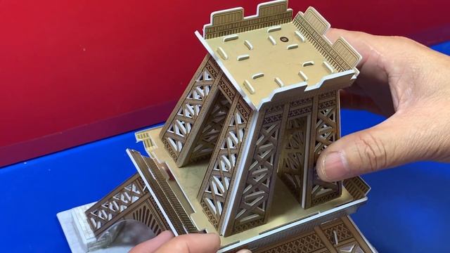 DIY Craft Instruction 3D Puzzle Cubicfun Tour Eiffel Paris