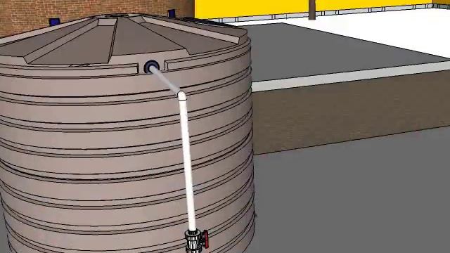 Iron and manganize removal from groundwater unit - sketch up смотреть онлайн