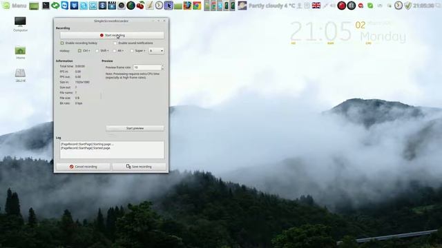 Запись экрана программой Simple Screen Recorder + настройки смотреть онлайн