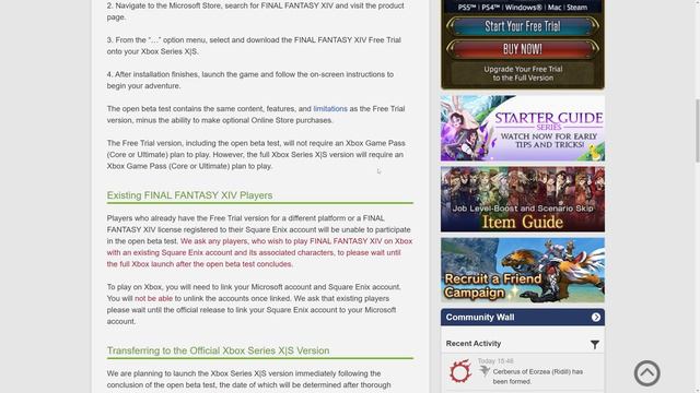 FFXIV: Xbox Open Beta Dates & Details! - 21st Feb смотреть онлайн