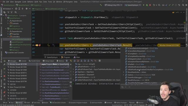 Making async code run faster in C# смотреть онлайн