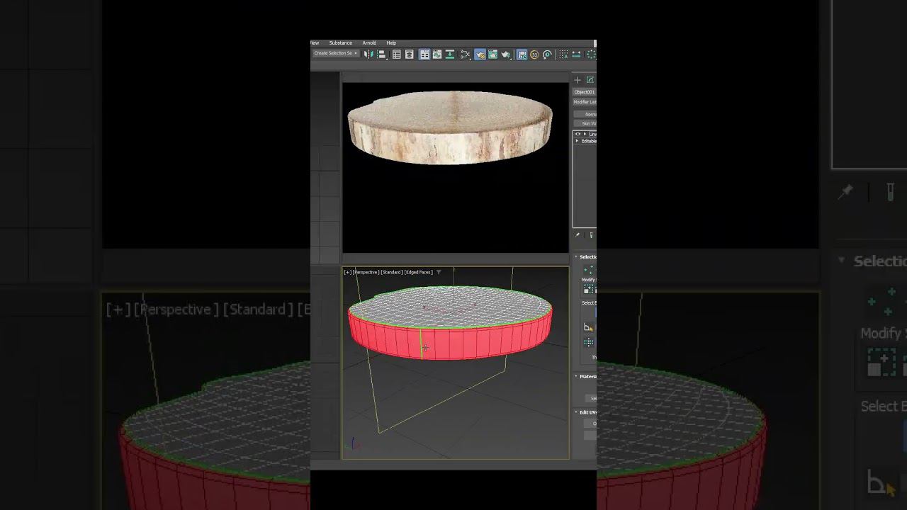 Урок по моделированию деревянного табурета в 3ds max #3ddd #3d #shorts смотреть онлайн