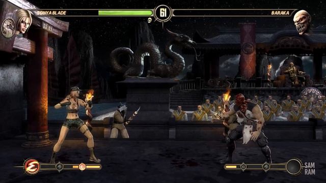 Mortal Kombat 9 - Sonya Arcade Ladder on Expert Difficulty смотреть онлайн