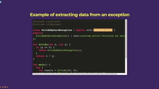 Extracting Data from the Exception Class смотреть онлайн