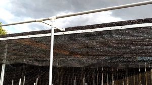 Очередное добавление/улучшение в огороде -- шпалера для огурцов из ПВХ труб.