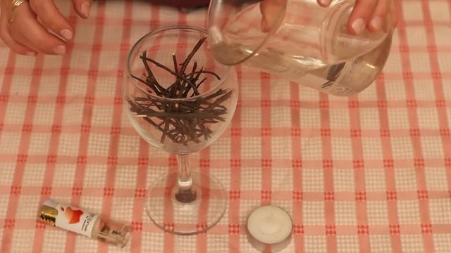 DIY. Home decor. Домашний декор. Свечка в бокале с ветками смотреть онлайн