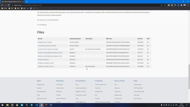 УСТАНОВКА PYTHON ► Python 3.10.1 на Windows 10 смотреть онлайн