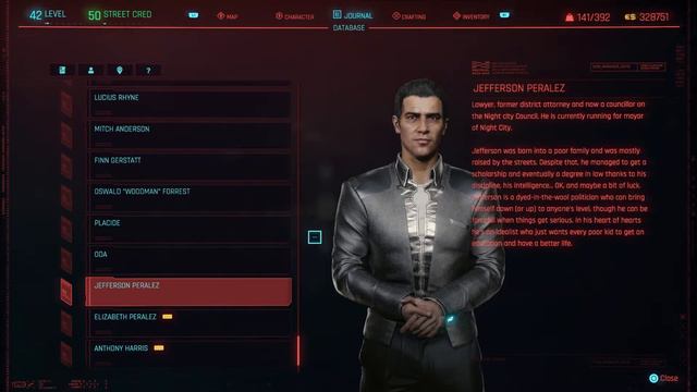 Cyberpunk 2077 - Databank: Placide, Oda, Jefferson and Elizabeth Peralez, Anthony Harris PS5 смотреть онлайн