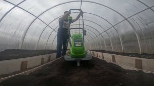 Аккумуляторный культиватор Greenworks G40TL+аккумуляторный опрыскиватель Greenworks 5103507UA=????