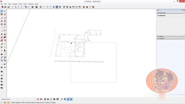 Неделя 1 Знакомство со SketchUp - 06 Импорт и масштабирование изображения смотреть онлайн