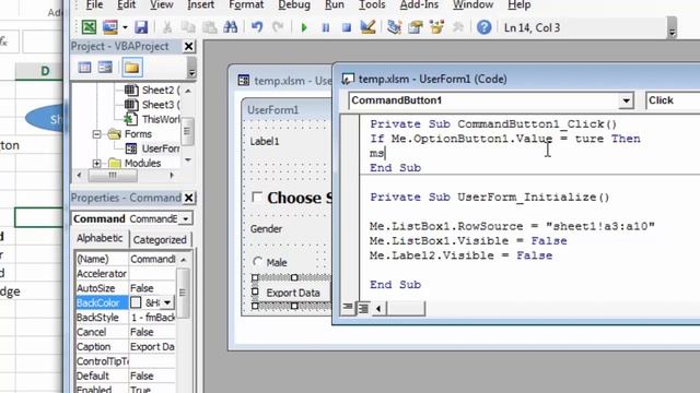 Excel VBA User form part - 8 | Option Button in excel VBA | Excel VBA lesson - 63 смотреть онлайн