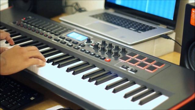 testing my novation impulse 61 midi keyboard piano improvisation смотреть онлайн
