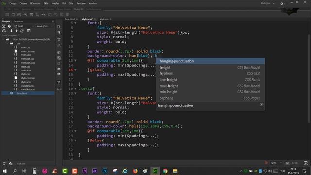 SASS ve SCSS Ders 12 Renk Fonksiyonları смотреть онлайн