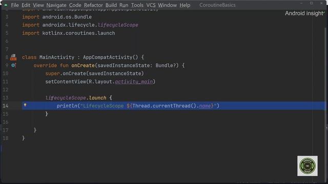 What is Coroutine Scope |Types of Coroutine Scope | Example of Lifecycle Scope - Part - 5 смотреть онлайн