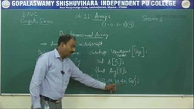 COMPUTER SCIENCE | 1st PUC | CH 11 | ARRAYS | S01 смотреть онлайн