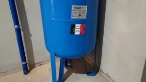 Ввод воды с расширительным баком и автоматикой.