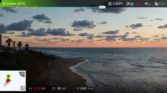 Dji Spark 1000 m range under the sea!!!!! Полет над морем! смотреть онлайн