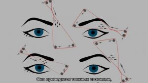 Схема правильной формы бровей