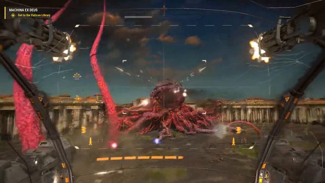 Serious Sam 4 - Popemobile Cutscene + Megalopolyp Fight (Serious difficulty) смотреть онлайн