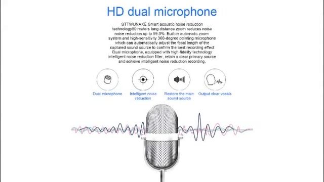 STTWUNAKE аудио диктофон профессиональный цифровой HD диктофон мини брелок скрытый шумоподавитель смотреть онлайн