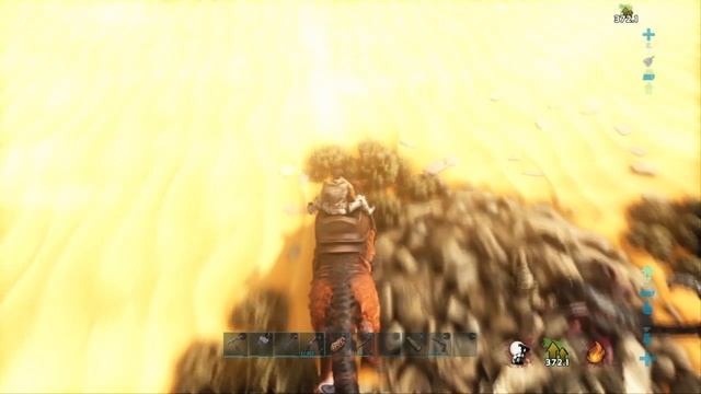 ARK Survival Evolved scorched earth into the wyverns nest and rex tame смотреть онлайн