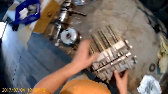 РМЗ-500. Сборка картера двигателя. смотреть онлайн