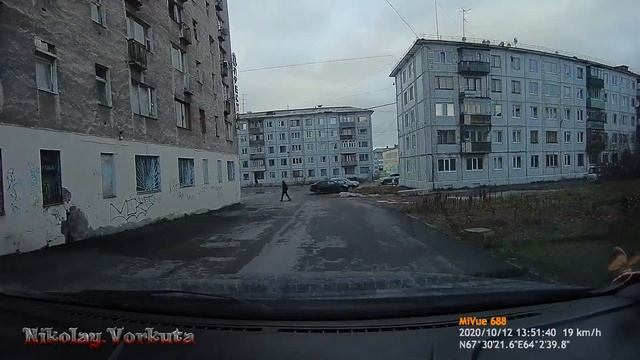 ВОРКУТА. ул.ДИМИТРОВА  и ШАХТЁРСКАЯ  НАБЕРЕЖНАЯ