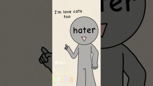 I love cat_smiling critters and my oc_#youtube #flipaclip #shorts #animation #capcut