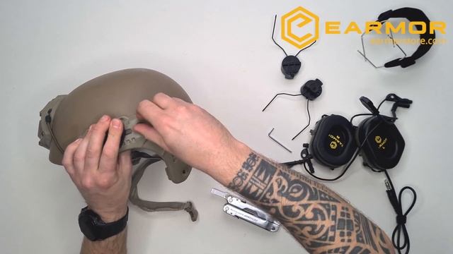 EARMOR M32H M-LOK Rail Adapters Installation Guide смотреть онлайн