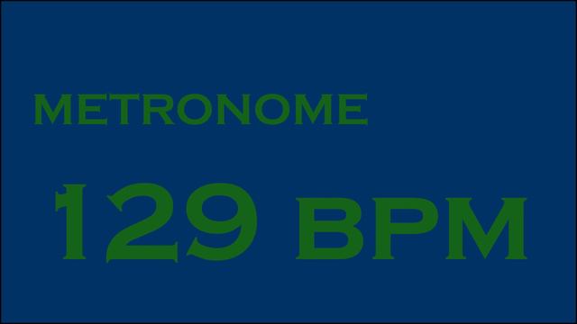 METRONOME 129 BPM смотреть онлайн