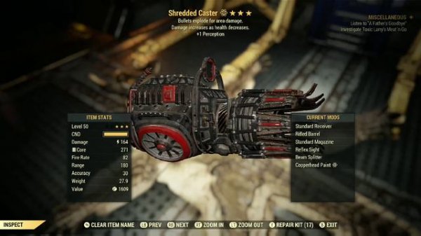 Fallout 76 | Gatling Plasma CopperHead Paint | Showcase