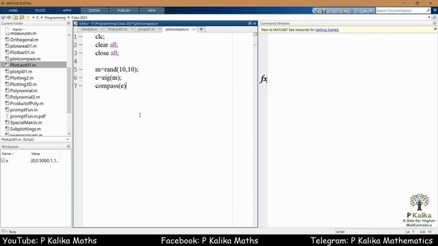 MATLAB-06: 2D Plottings like Bar Plot, Barh Plot, Pie Plot, Scatter Plot, Polar Plot (Part 2) смотреть онлайн