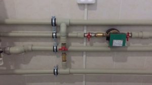 Установка газового одноконтурного напольного  котла и бойлера косвенного нагрева