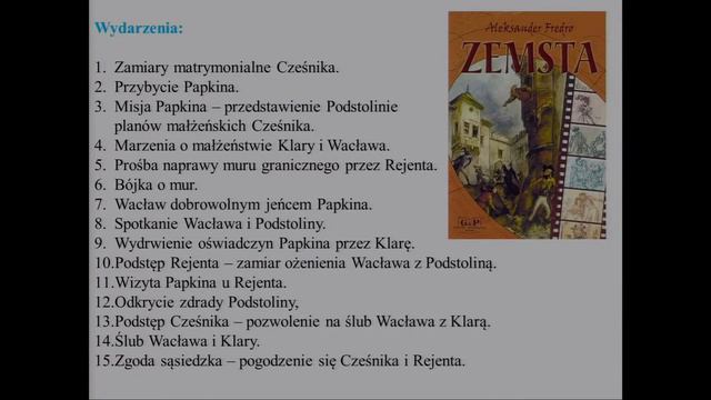 Język polski - klasa 7 SP. "Zemsta" Aleksandra Fredry смотреть онлайн