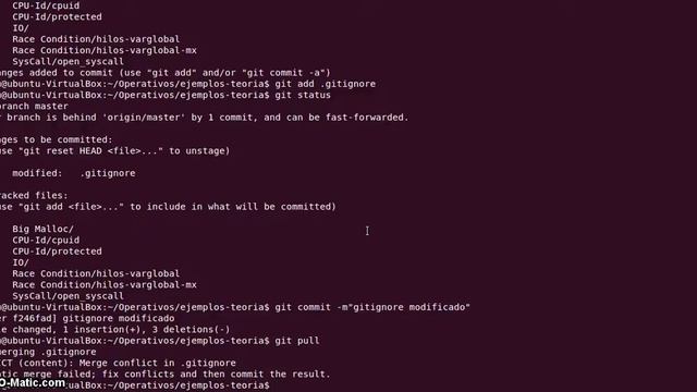 GIT - Stash, conflictos, merge смотреть онлайн