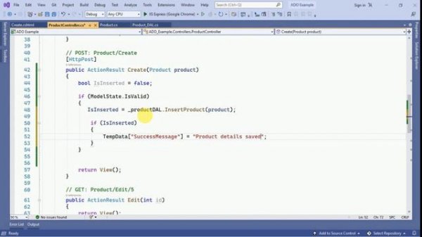 Asp Net MVC Full CRUD Operation Using ADO Net SQL Stored Procedures | Create, Read, Update, Delete