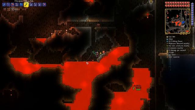 Terraria 1.4 - Master Mode - 25 - Рыбалка в лаве смотреть онлайн