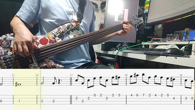 Sting - Englishman In New York Bass Cover 【tab】
