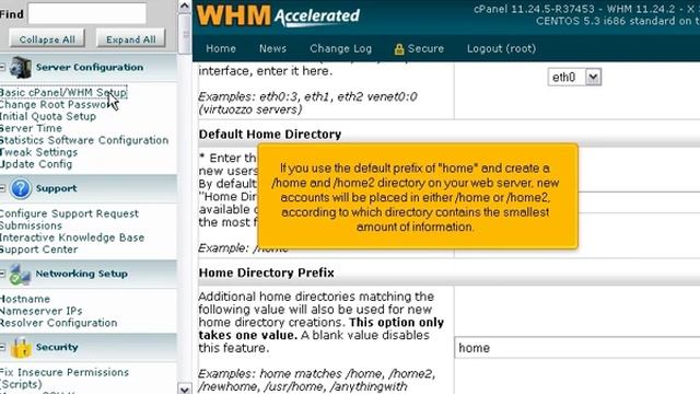 How to change the default home directory in WHM - ISPAZE.COM смотреть онлайн
