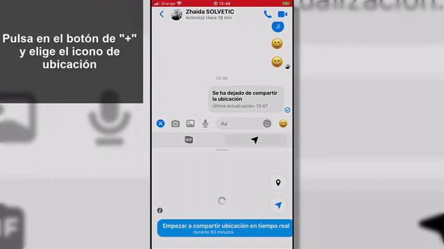 📍 Cómo ENVIAR UBICACION por Messenger iPhone смотреть онлайн