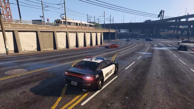 GTA V Dodge Charger RT Police Cruiser Mod смотреть онлайн