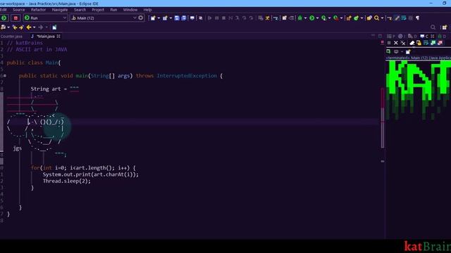 ASCII Art in JAVA || Print Stylish Text or Shapes in Java Console || 2021 смотреть онлайн