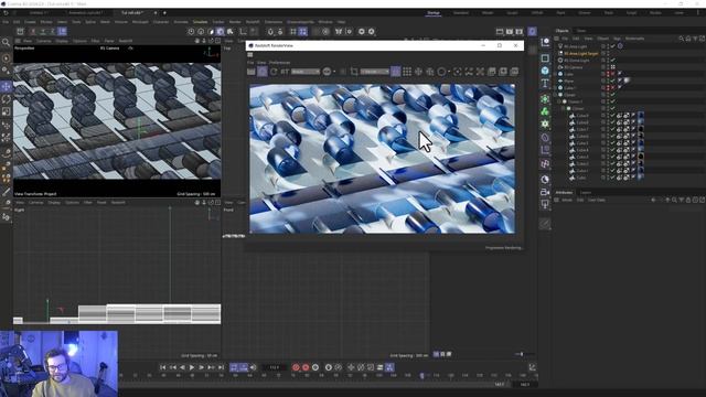 Curling Mograph Loop | C4D Animation Tutorial | Redshift | iRender смотреть онлайн