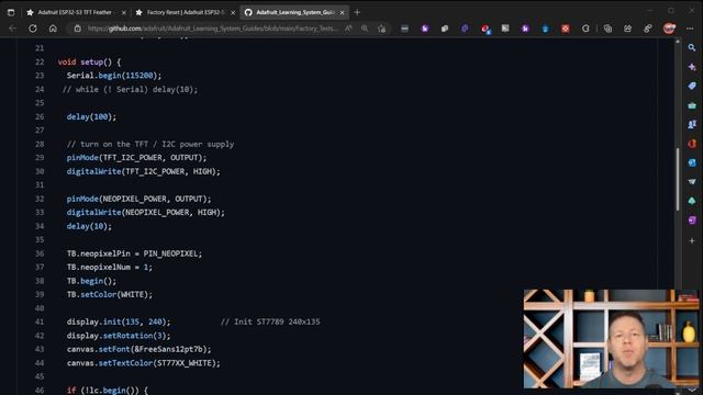 Adafruit Feather TFT ESP32-S3 default program смотреть онлайн
