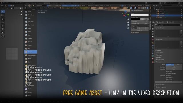 Low Poly CLIFF ROCKS in 3 MINUTES in BLENDER 2.90 смотреть онлайн