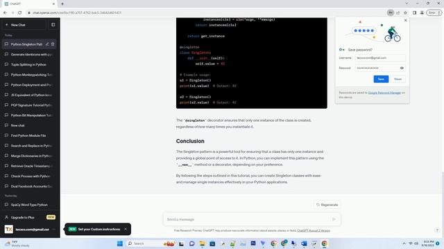 Python and the Singleton Pattern смотреть онлайн