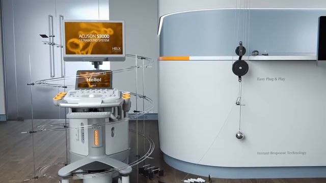 Siemens Acuson S HELX Evolution с сенсорной панелью управления