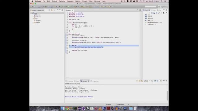 Hilos y mutex en C usando pthread смотреть онлайн