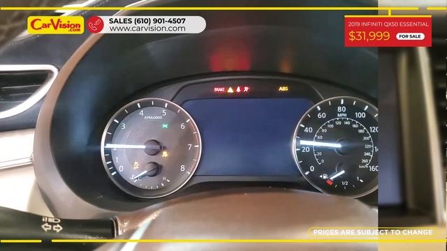 2019 INFINITI QX50 ESSENTIAL NAVIGATION BACK-UP CAMERA MOONROOF | #Carvision смотреть онлайн